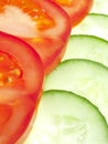 Sliced Ã¢â¬â¹Ã¢â¬â¹tomato and cucumber